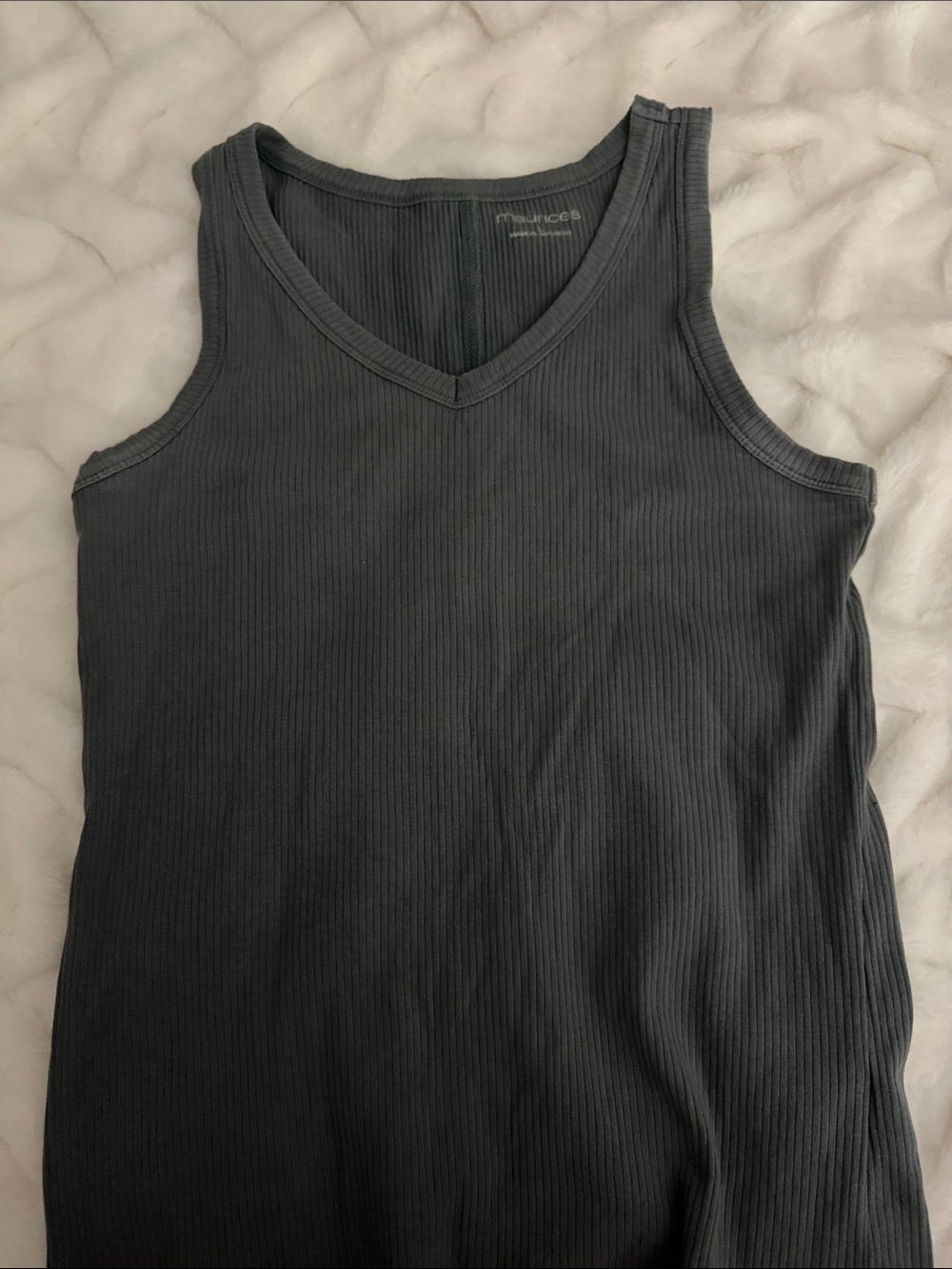 Maurices Ribbed V-Neck Tank Top